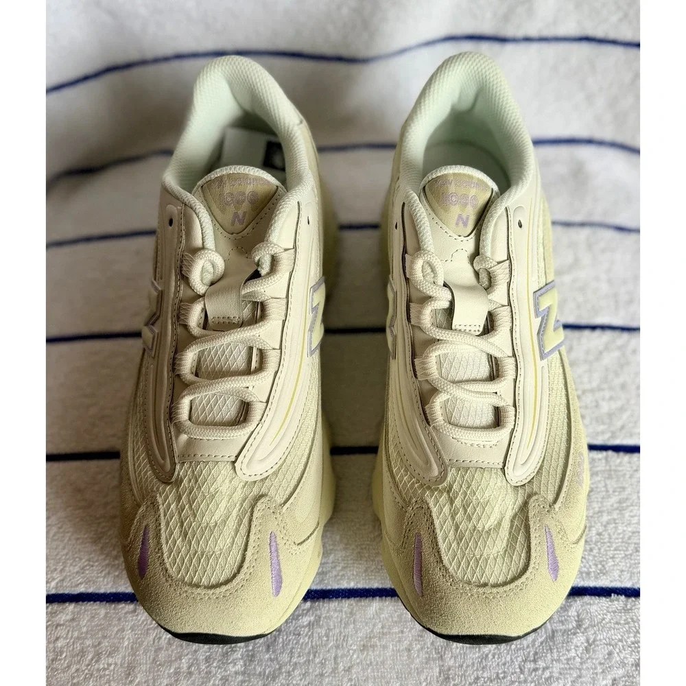 New Balance 1000 Lilac Sea Salt Grey White Shoes GC1000FM Size 7Y/8.5W